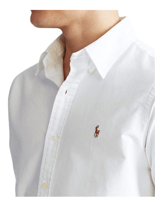 POLO RALPH LAUREN | Camicia Oxford Polo Ralph Lauren | CUBDPPCS LONG SLEEVE SPORT SHIRT710792041001WHITE